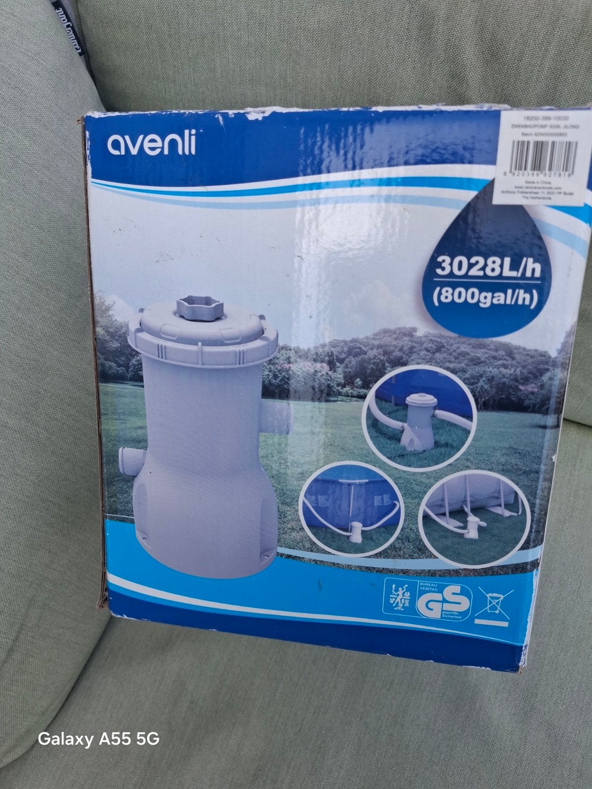 Avenli filterpomp 3025L/h, Ophalen of Verzenden, Zo goed als nieuw, Filter