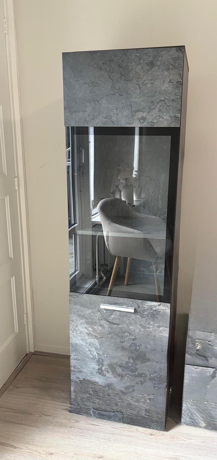 Foto 9 van 3 set- woonkamerkasten– TV-meubel + 2 vitrinekasten