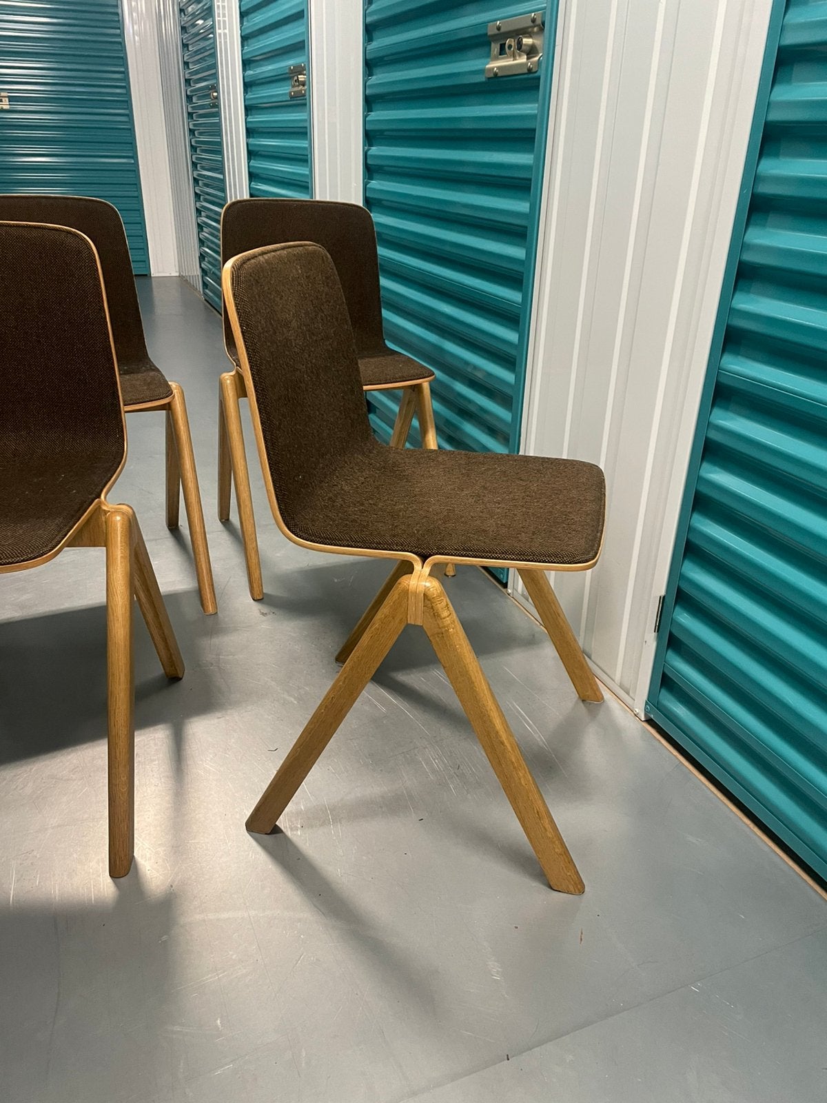Hay Copenhague opknapper stoelen, Ophalen, Gebruikt, Bruin, Vier