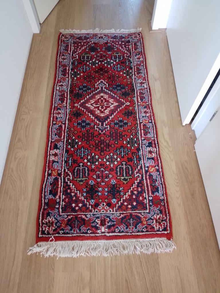 Gangloper pers perzich 154 x 64 gang, 200 cm of meer, Zo goed als nieuw, Rechthoekig, 50 tot 100 cm