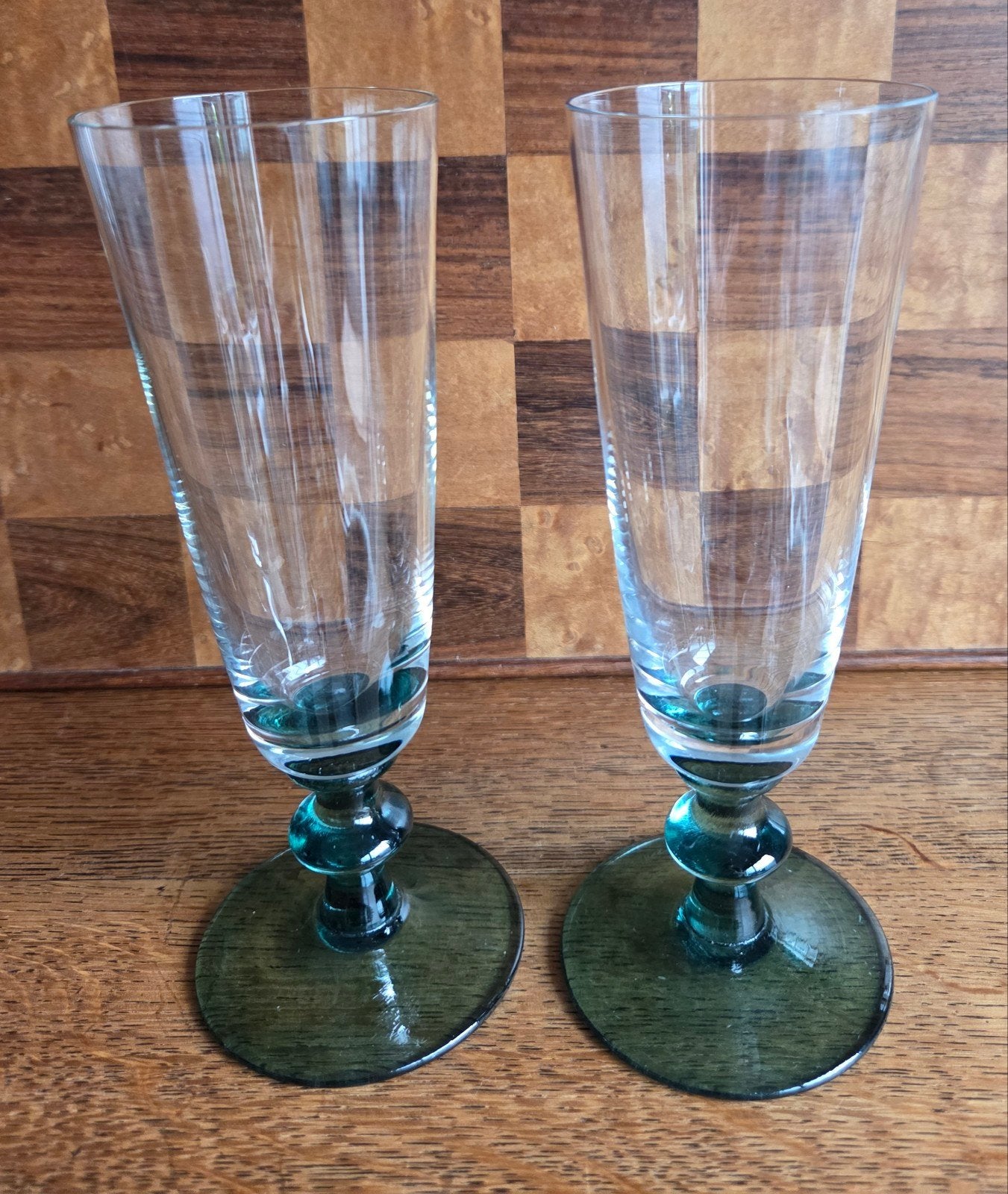 Vintage Villeroy & Boch Champagneflutes – Groene Bol, Ophalen