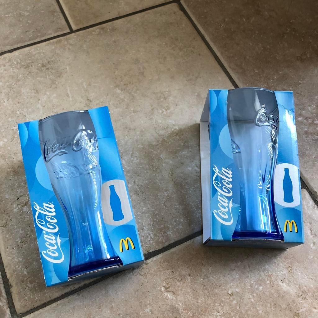 2 Coca Cola glazen Mac Donalds, Ophalen of Verzenden, Nieuw, Frisdrankglas