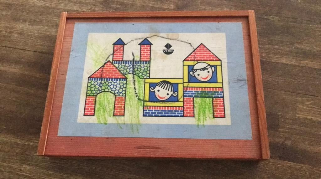 Vero blokkendoos Vintage, Kinderen en Baby's, Ophalen, Gebruikt