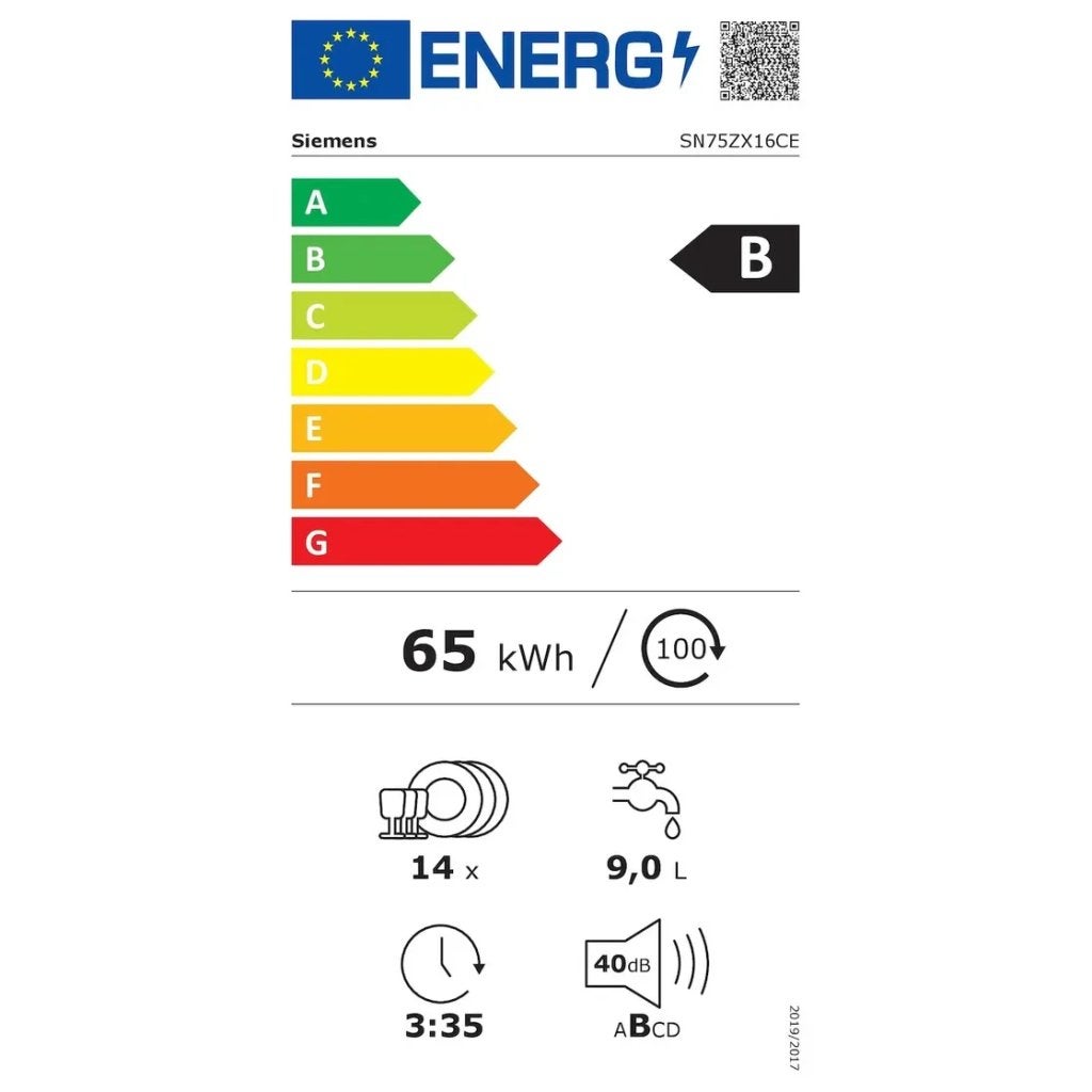 Siemens inbouw vaatwasser SN75ZX16CE - IQ500 - Home Connect, Minder dan 85 cm, BSH Huishoudapparaten, Minder dan 10 liter, Nieuw