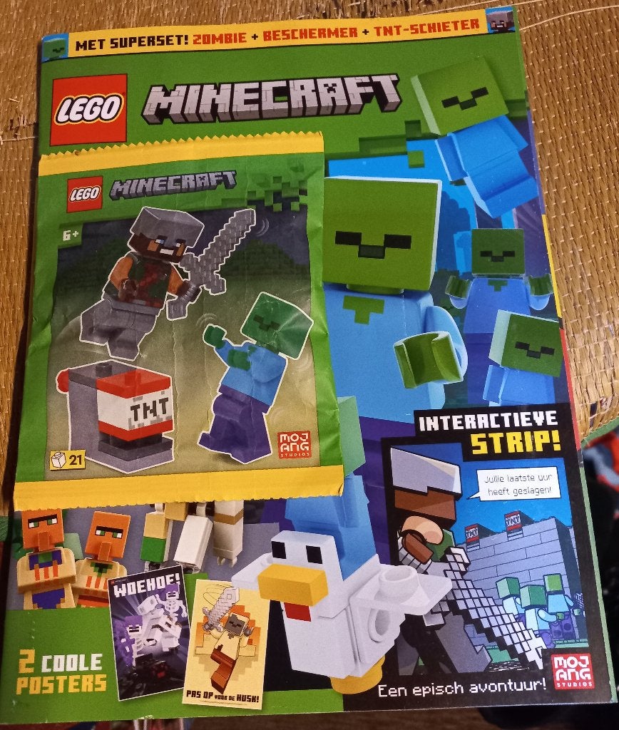 Lego Minecraft zombie tnt beschermer  , de minifigures nog, Ophalen of Verzenden, Nieuw