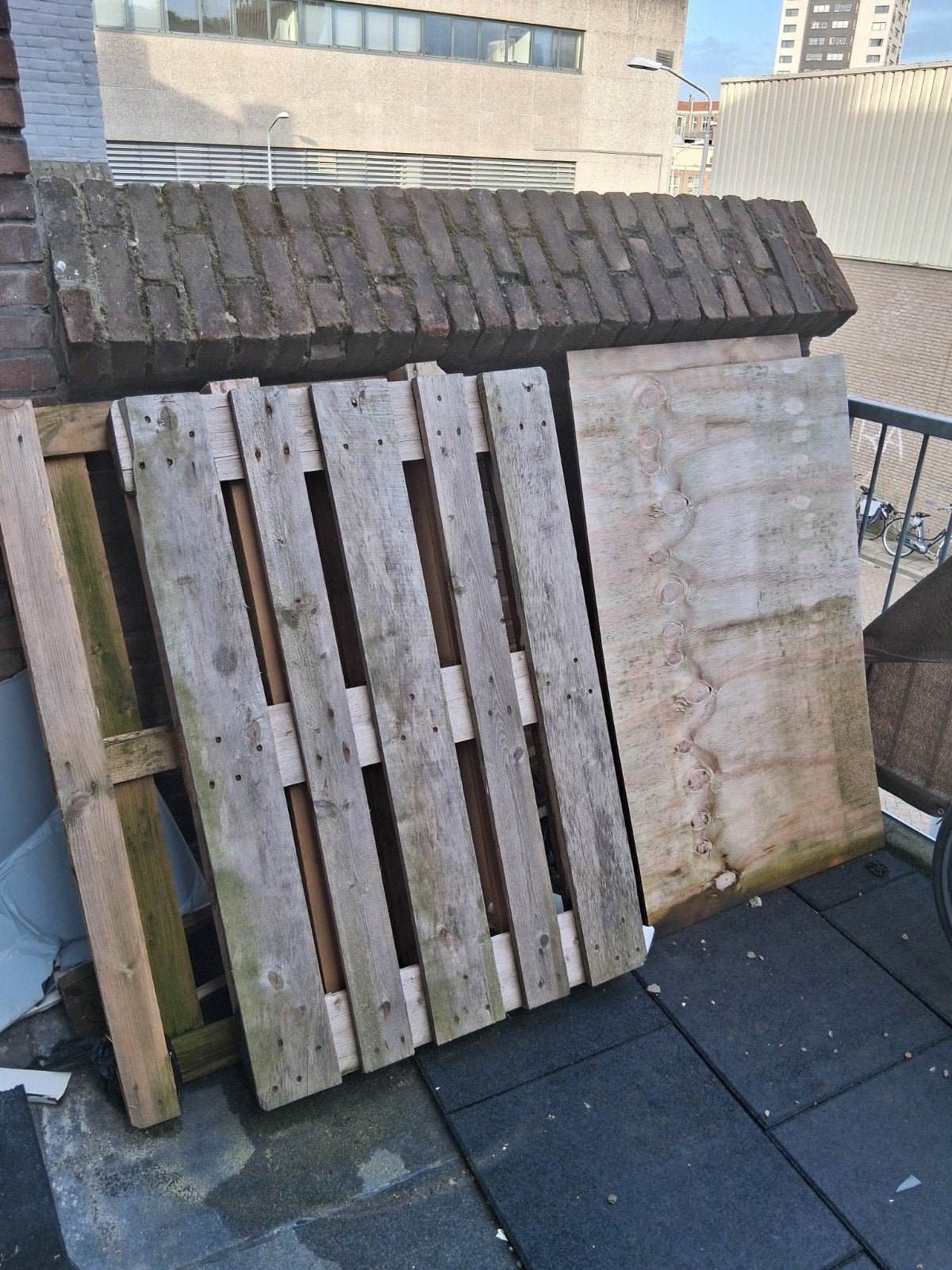 Gebruikte pallets en planken, Ophalen, Gebruikt, Pallet