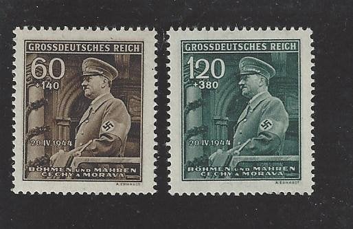Historie Duitse Rijk, postzegels 55e verjaardag A. Hitler, Verzamelen, Verzenden, Overige soorten, Duitsland, Overige typen