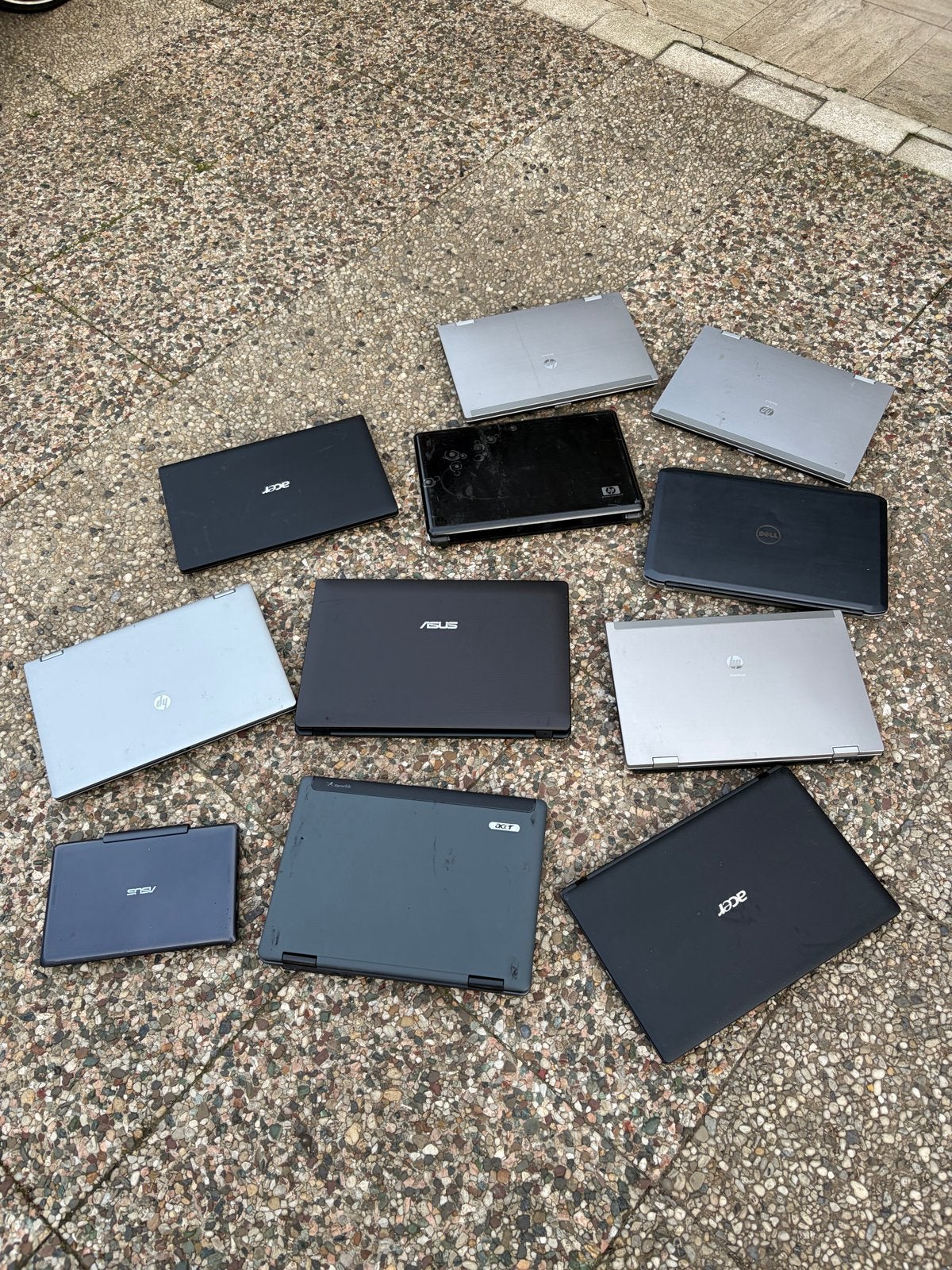 Partij Laptops - Diverse Merken en Modellen, Computers en Software, HDD, Minder dan 4 GB, Ophalen of Verzenden, Niet werkend