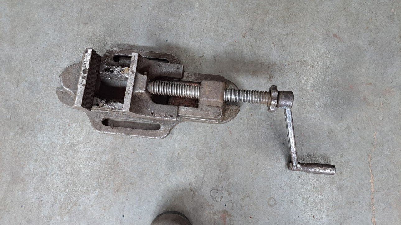 Zware Heuer Brockhaus machineklem, Ophalen, Gebruikt