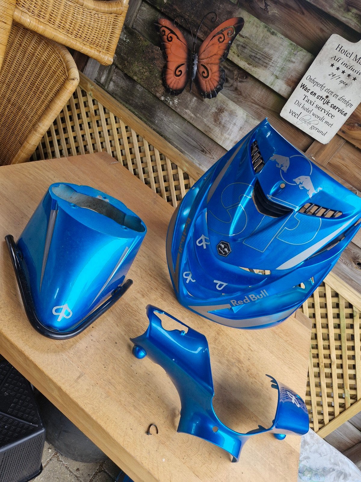 Piaggio Zip Kapdelen Ice Candy Blue Red Bull Custom, Ophalen of Verzenden, Zo goed als nieuw, Kap, Piaggio