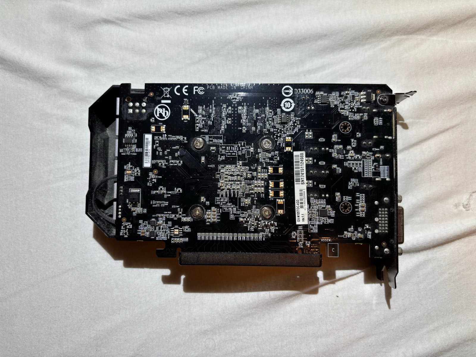 Gigabyte GeForce GTX 1050 Ti OC 4G Grafische Kaart, Ophalen, PCI-Express 3, Gebruikt, HDMI