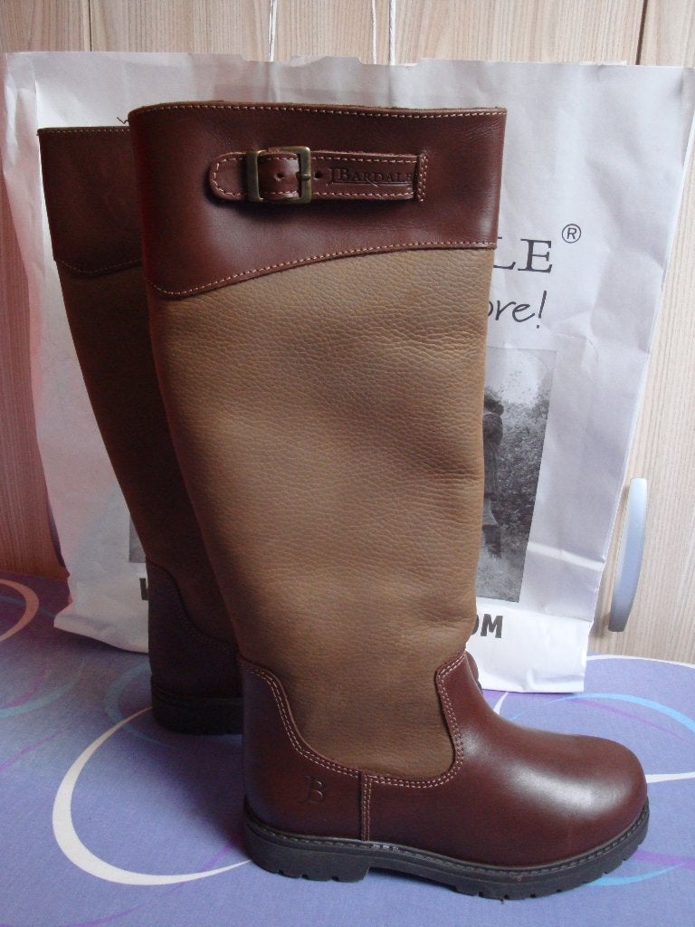 Maat 36. Nieuwe bruin leren JOHN BARDALE outdoor laarzen., Kleding | Dames, Schoenen, Hoge laarzen, Bruin, Nieuw, Ophalen of Verzenden
