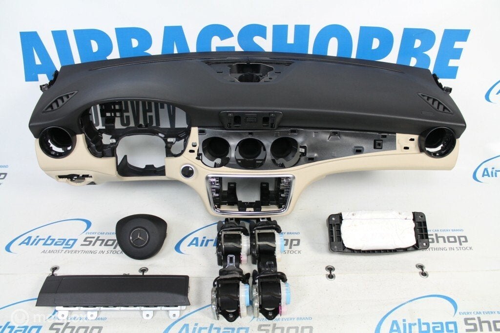Airbag set - Dashboard beige Mercedes GLA X156 (2014-heden), Gebruikt, Ophalen of Verzenden