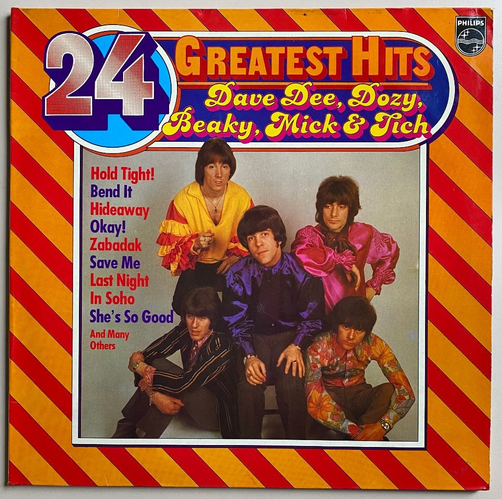 lpDave Dee, Dozy , Beaky mick & Tich - 24 Greatest Hits, Ophalen of Verzenden, Zo goed als nieuw, 7 inch, LP