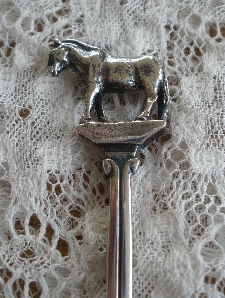 Oud lepeltje Wereld Natuur Fonds Paard ?? 3D (O-BLD), Ophalen of Verzenden