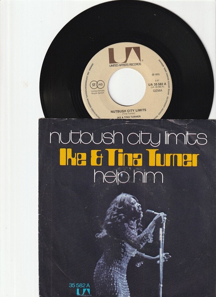 IKE & TINA TURNER - NUTBUSH CITY LIMITS //// HELP HIM  [7''], 7 inch, Single, Pop, Fotohoes