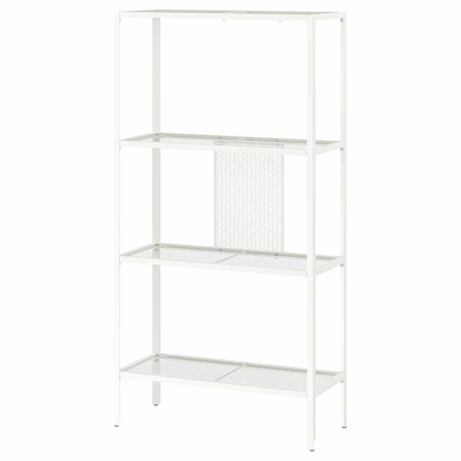 BAGGEBO Open kast, metaal/wit, 60x25x116 cm, Huis en Inrichting, Kasten | Stellingkasten, Ophalen