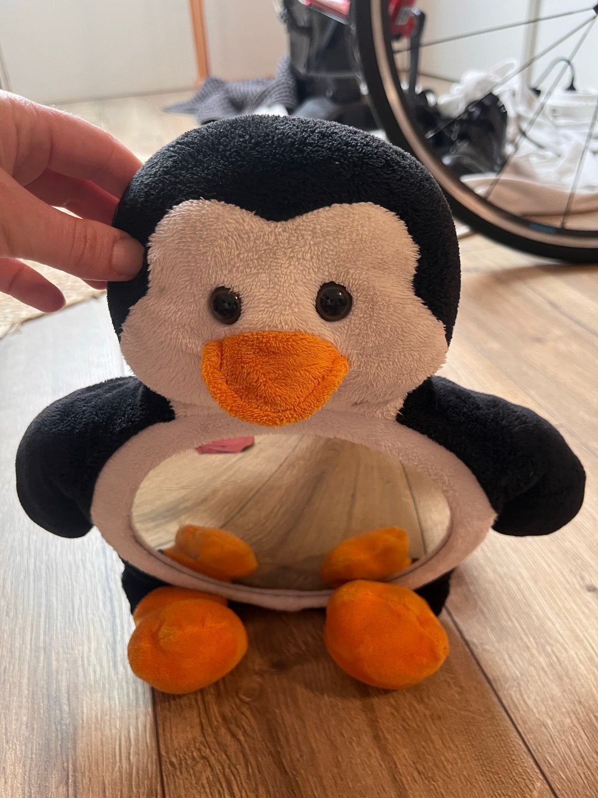 Pinguin autospiegel baby achterbank - Luca, Kinderen en Baby's, Ophalen, Gebruikt