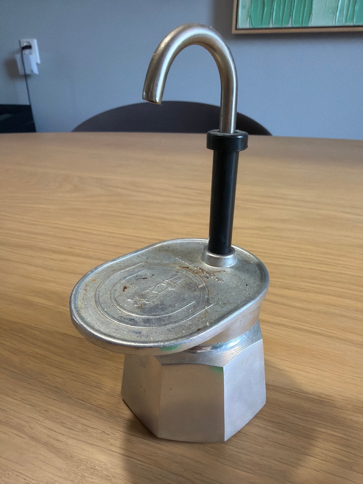 Bialetti Mini Express Moka Pot - 1 kopje, Gebruikt, Espresso apparaat, Gemalen koffie, Ophalen of Verzenden