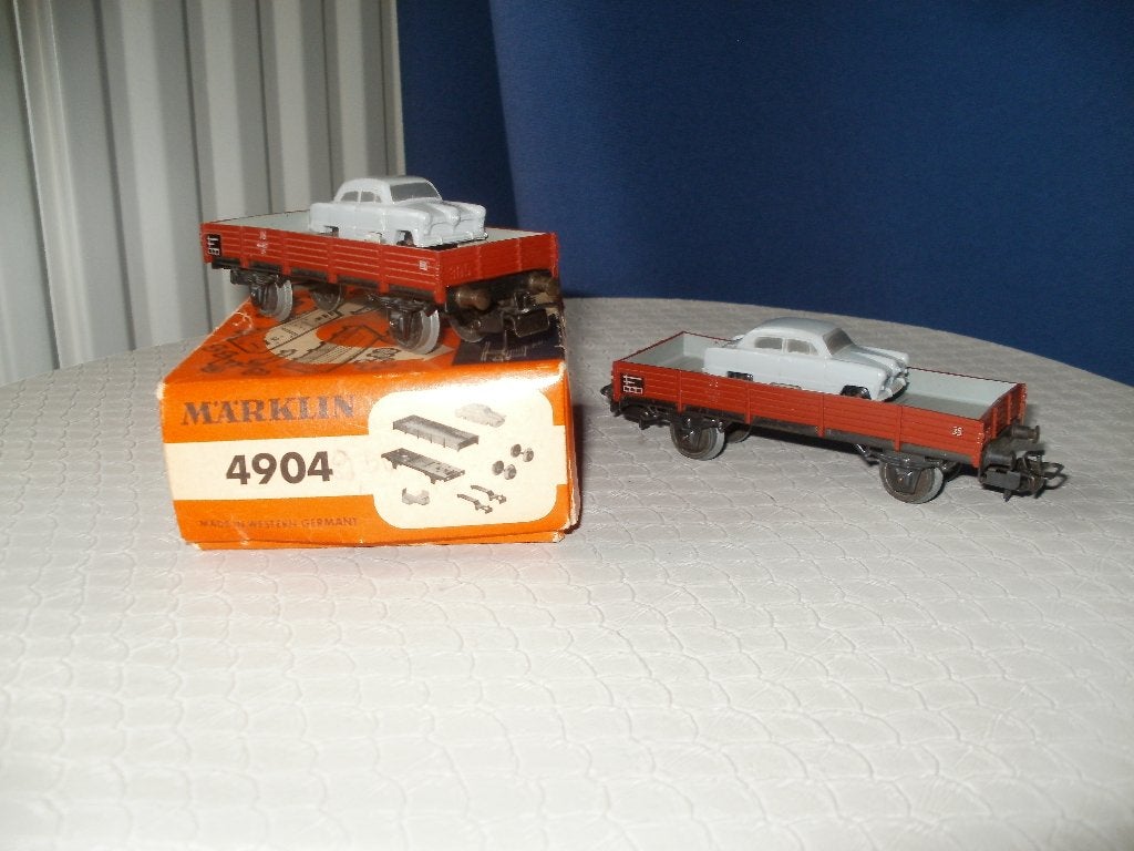 2x Marklin Ho bauwpakket no 4904 met ford taunus,gebouwd., Hobby en Vrije tijd, Wisselstroom, Wagon, Ophalen of Verzenden, Zo goed als nieuw