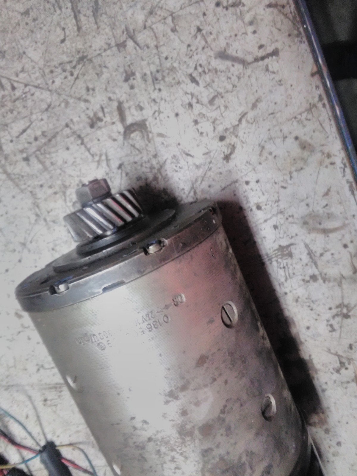 te koop 12 volt motor komt van een order picker, Ophalen of Verzenden, Gebruikt