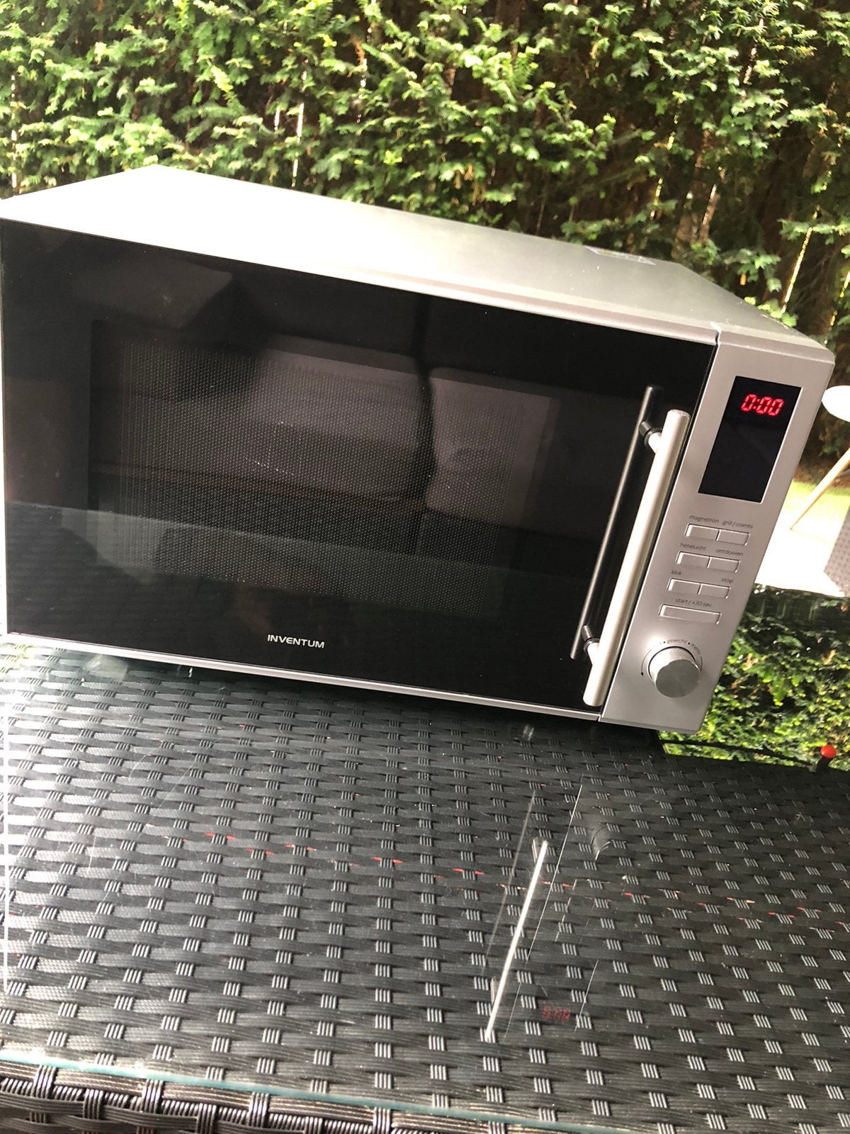 Inventum combi magnetron zgan, Ophalen, Combimagnetron, Hete lucht, Zo goed als nieuw
