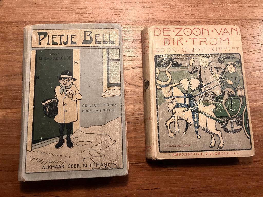 Pietje Bell/ Dik Trom , zeer oude versies 1924/1927, Ophalen, Gelezen, Fictie algemeen