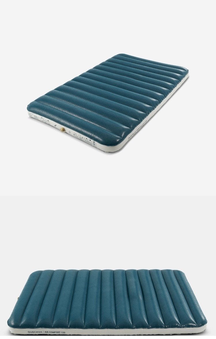 Quechua Air Comfort 120 opblaasbaar matras 2-persoons, Ophalen, Ingebouwde pomp, Zo goed als nieuw, 2-persoons