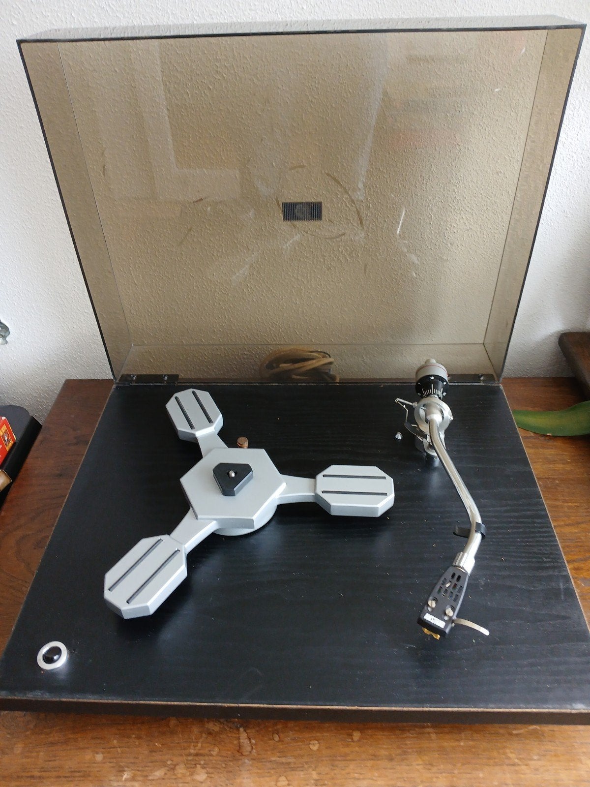 Amstrad TD 12D draaitafel met originele stofkap, Ophalen of Verzenden, Gebruikt, Platenspeler, Overige merken