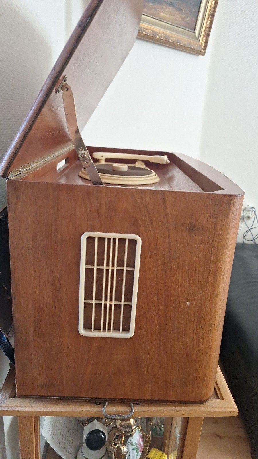 Vintage Radio-Platenspeler Combinatie - Braun uit 1952, Audio, Tv en Foto, Platenspelers, Ophalen of Verzenden, Gebruikt, Overige merken