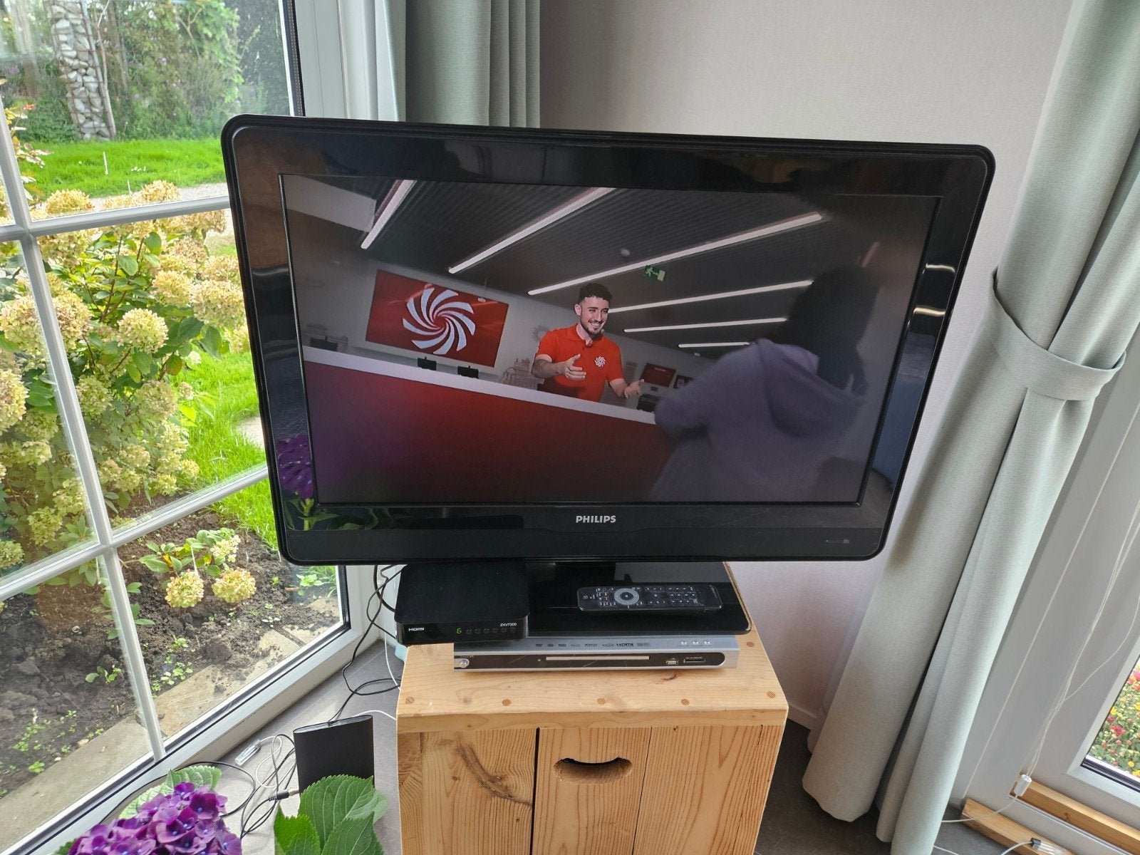 Philips LCD TV 55 inch, Ophalen, Philips, Gebruikt, 50 Hz