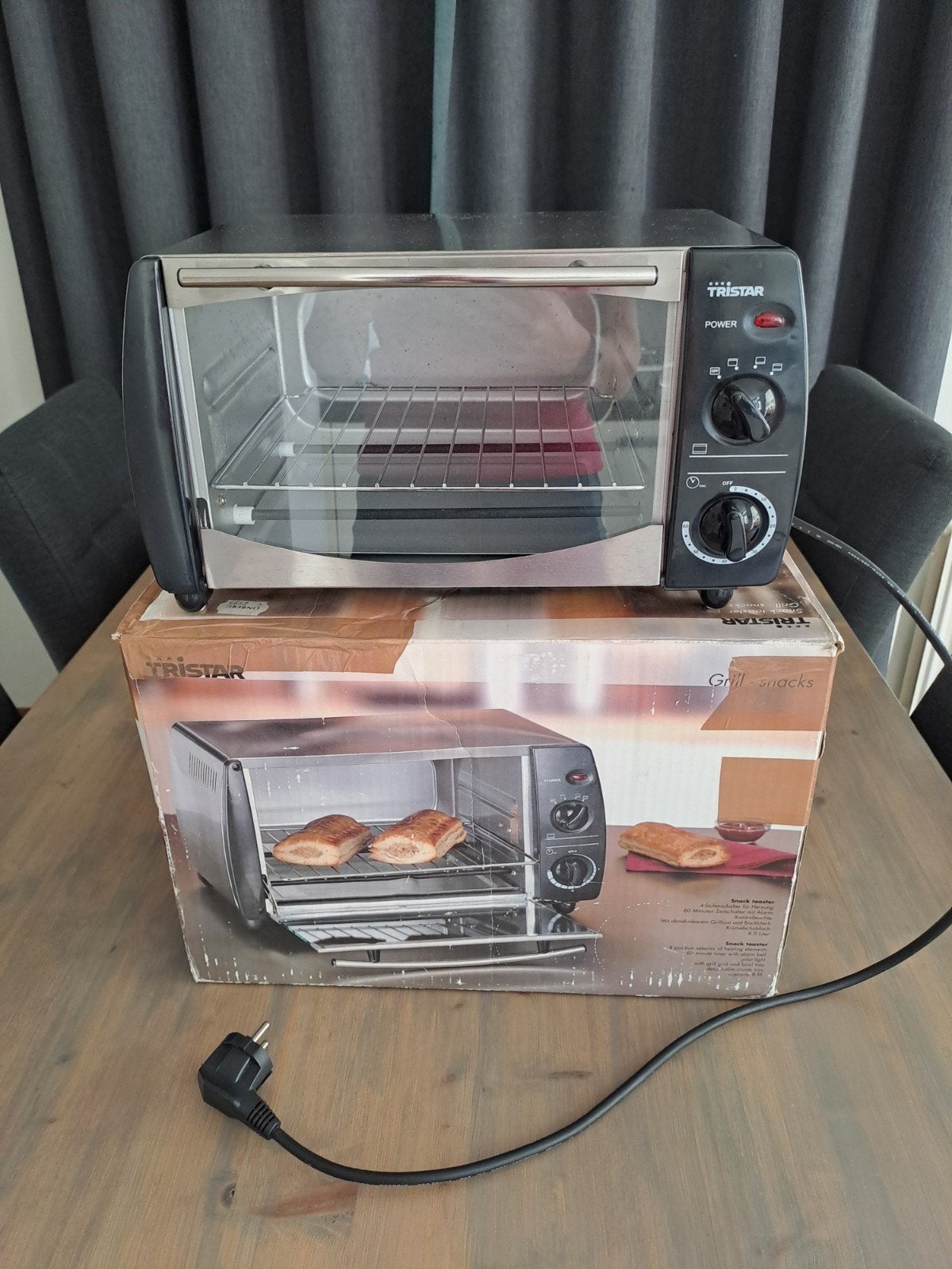 Tristar Mini-oven/Snack Toaster met grillfunctie, Caravans en Kamperen, Ophalen of Verzenden, Gebruikt