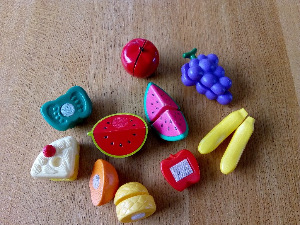 Snijfruit van kunststof (niet compleet), Ophalen of Verzenden, Gebruikt