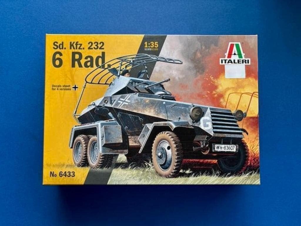 Italeri	6433	Sd.Kfz. 232 6 Rad	1/35, Hobby en Vrije tijd, Ophalen of Verzenden, Nieuw, 1:32 tot 1:50, Italeri