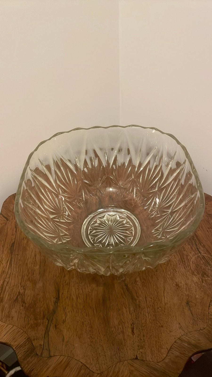 Grote glazen schaal, Gebruikt, Ophalen of Verzenden, Overige stijlen, Glas