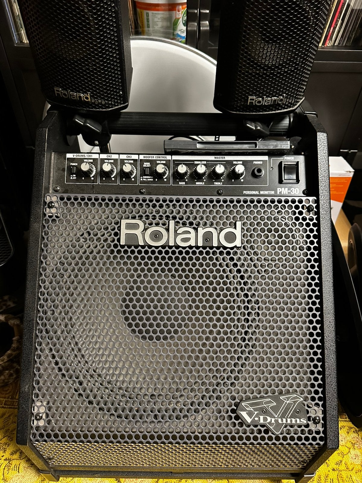 Roland pm 30, Ophalen of Verzenden, Zo goed als nieuw, Minder dan 500 watt, Monitor(versterker)