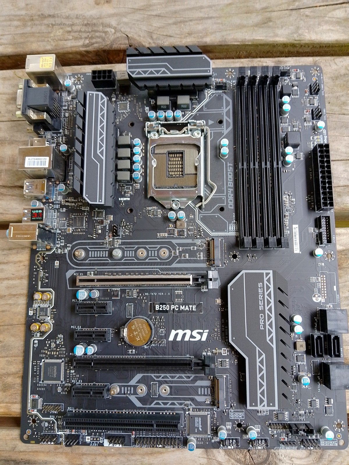 MSI B250 PC MATE Moederbord - Intel LGA 1151 DDR4, Computers en Software, Moederborden, Gebruikt, LGA 1151, DDR4, Ophalen of Verzenden