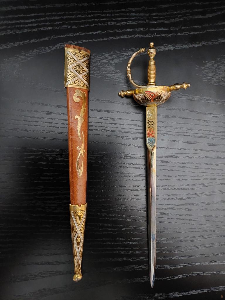 Vintage briefopener Spaanse Toledo-degen, Ophalen of Verzenden