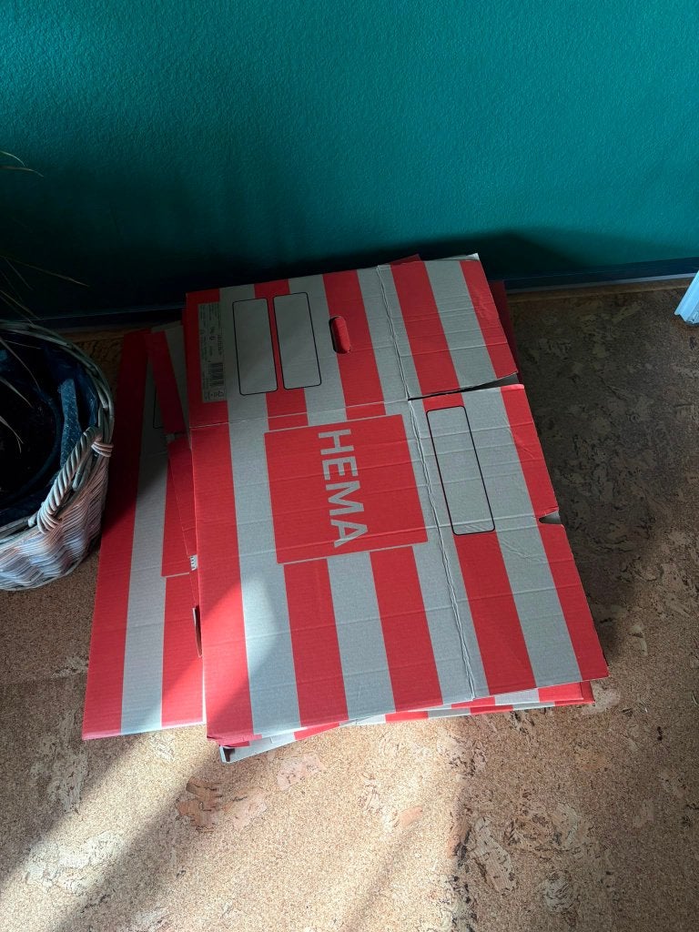 Hema verhuisdozen (10x), Ophalen, 40 tot 60 cm, Opvouwbaar, 50 tot 75 cm