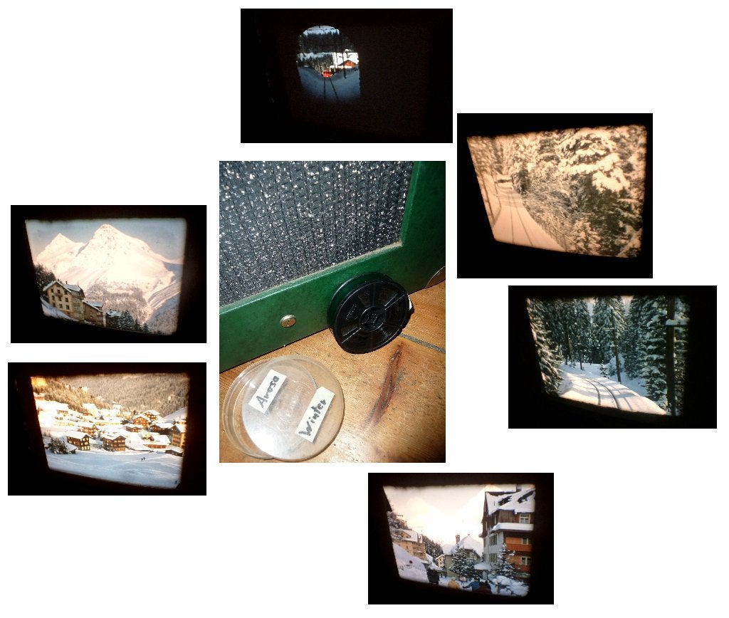 16mm film amateur 1960 - 1x20-30m kleur Zwitserland Arosa, Ophalen of Verzenden, 16mm film