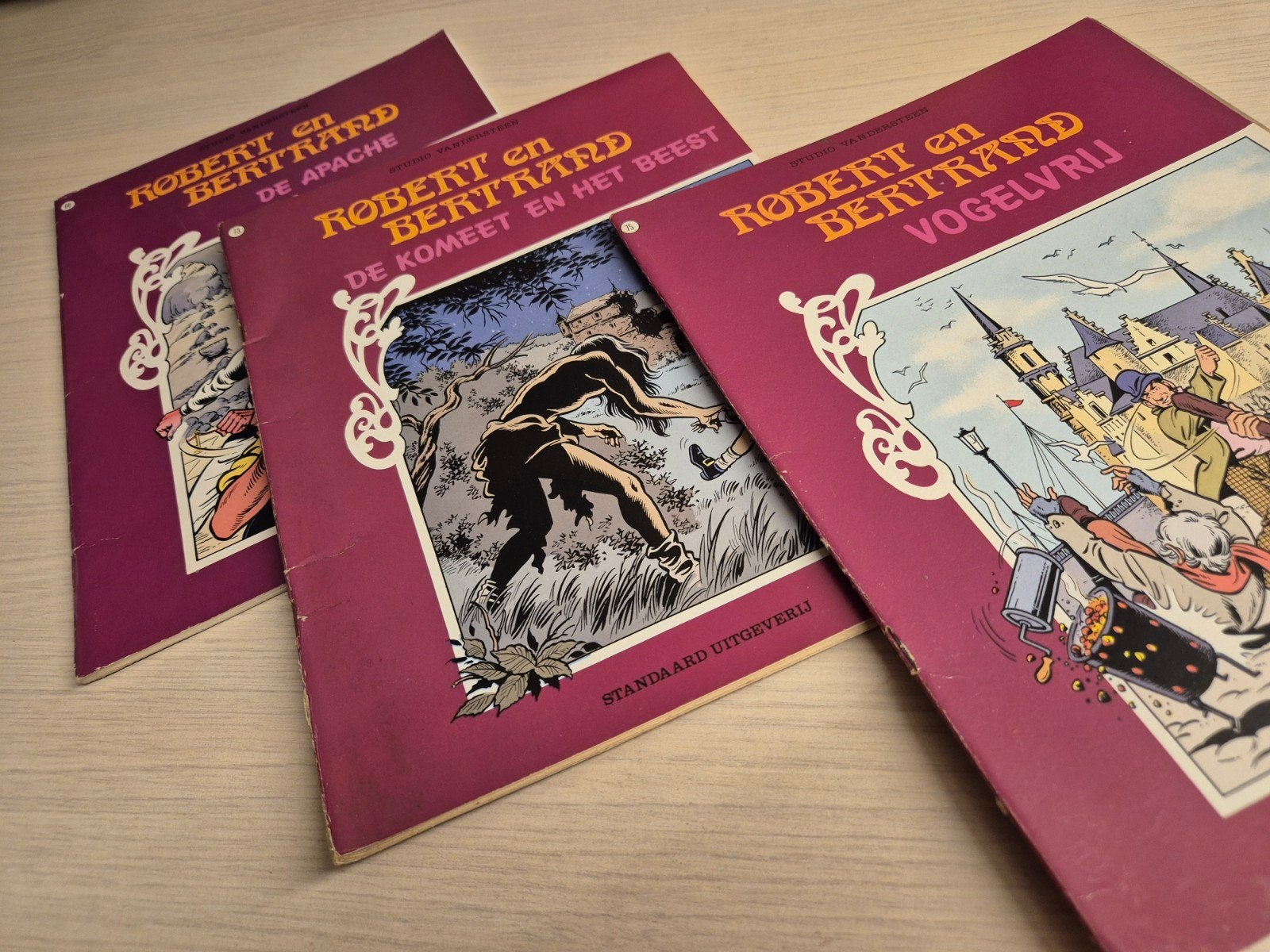 68 73 75 Robert en Bertrand keurige staat Willy Vandersteen, Meerdere stripboeken, Ophalen of Verzenden, Gelezen, Willy Vandersteen