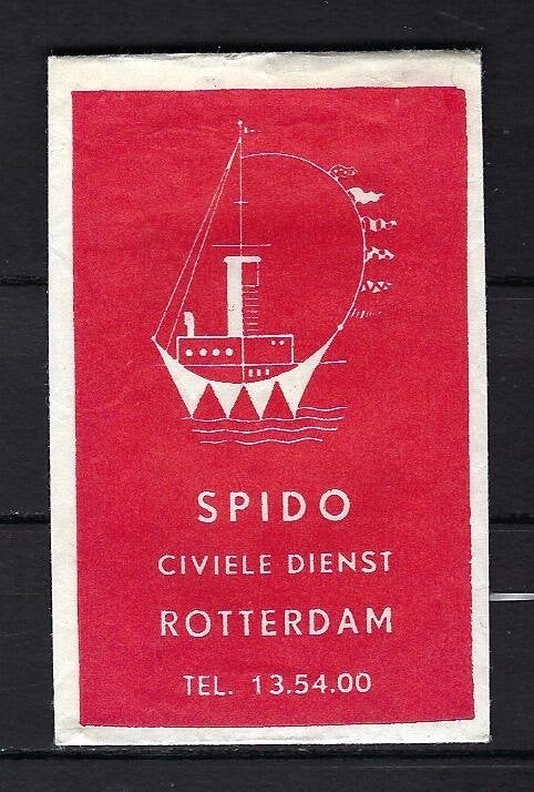 236 Rotterdam SPIDO civiele dienst, Ophalen of Verzenden, Nederland