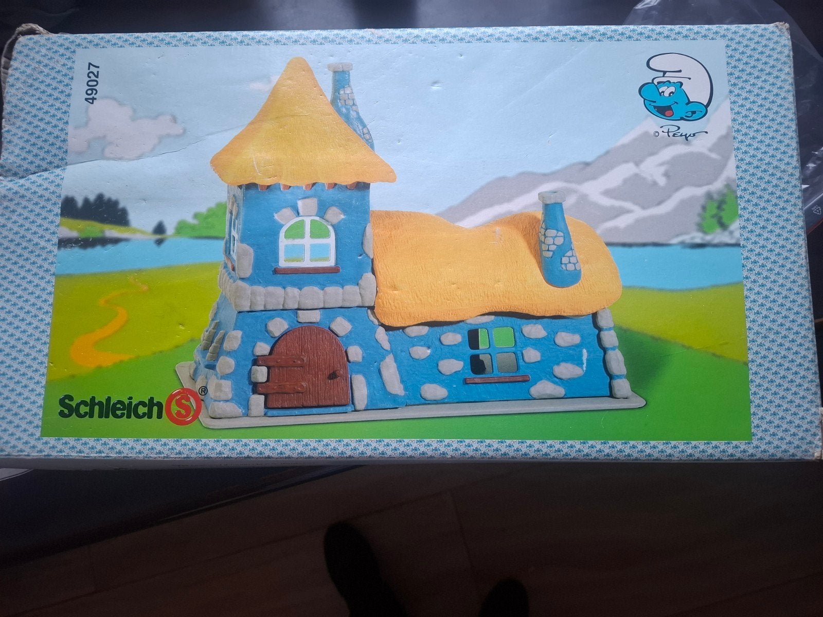 Smurfen Gargamel Kasteel   Schleich met doos, Ophalen of Verzenden, Zo goed als nieuw, Verschillende Smurfen