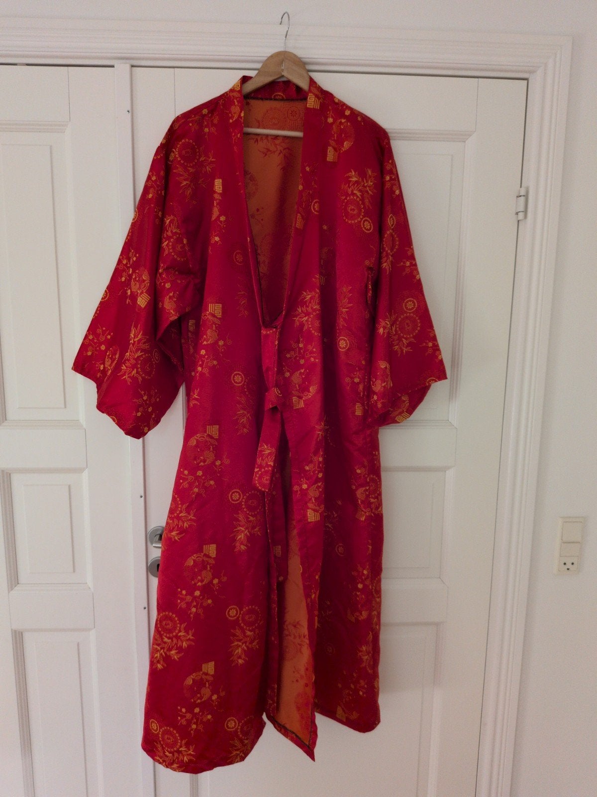 Originele Koreaanse Kimono - Rood met Gouden Patroon, Ophalen of Verzenden, Nieuw