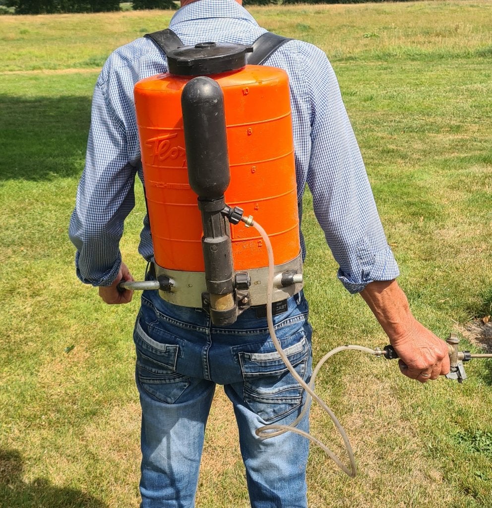 Rugspuit birchmeier  10 liter, Ophalen, Gebruikt, Overige soorten, Bierchmeier