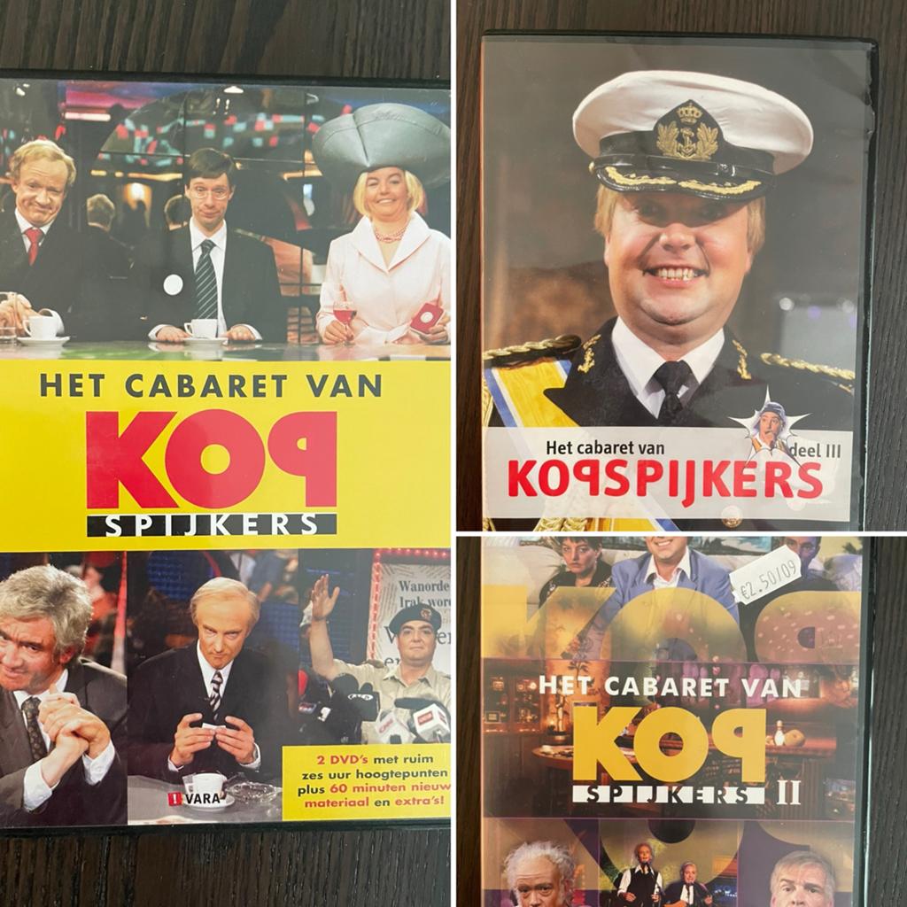 Het Cabaret van Kop Spijkers DVD -, Alle leeftijden, Ophalen of Verzenden, Zo goed als nieuw, Stand-up of Theatershow