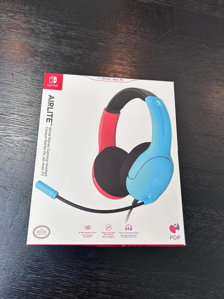 PDP Airlite Wired Stereo Gaming Headset voor Nintendo Switch, Ophalen of Verzenden, Zo goed als nieuw