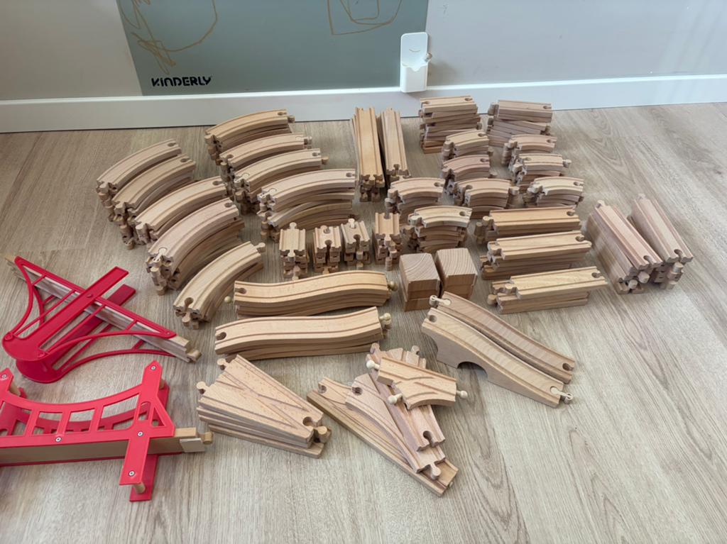 Houten treinbaan, Ophalen of Verzenden, Zo goed als nieuw