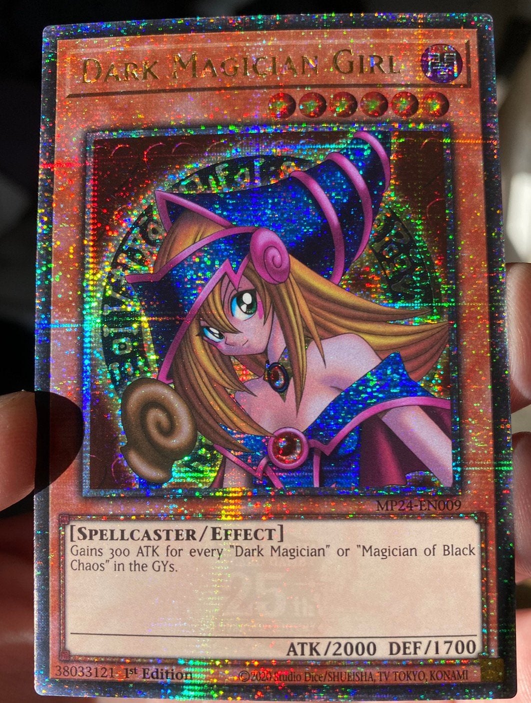 Yu-Gi-Oh! Dark Magician Girl MP24 1st Ed Quartercentury Mint, Hobby en Vrije tijd, Verzamelkaartspellen | Yu-gi-Oh!, Ophalen of Verzenden