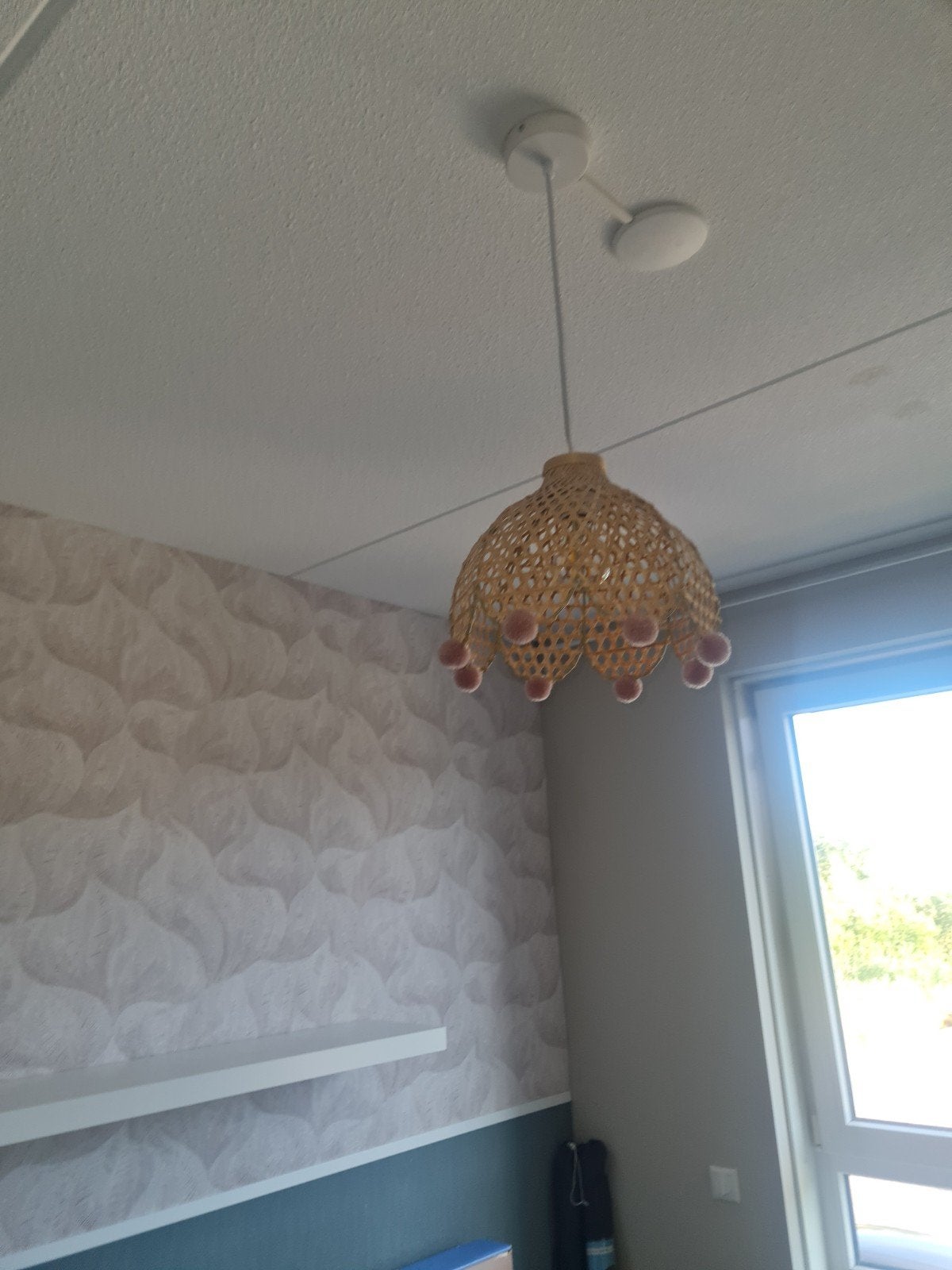 Lamp meisjeskamer rattan merk atmosphera, Ophalen of Verzenden